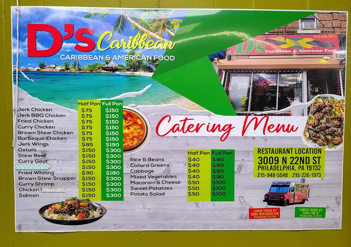 D's Caribbean and American food Menu - Image 4
